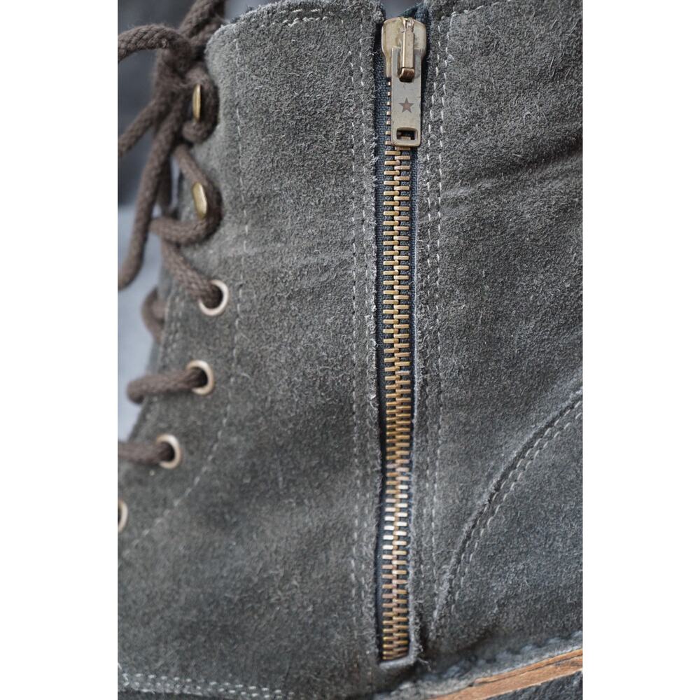 Unisex Golden Goose Gramercy Distressed Suede Lace Boot Size 41 Women 10/ Men 8 - Picture 11 of 12